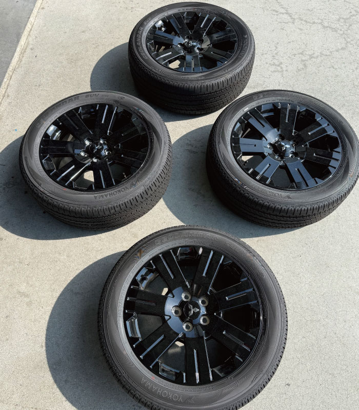 中古新車外しシャモニー純正18インチタイヤ＆アルミセットa813-a