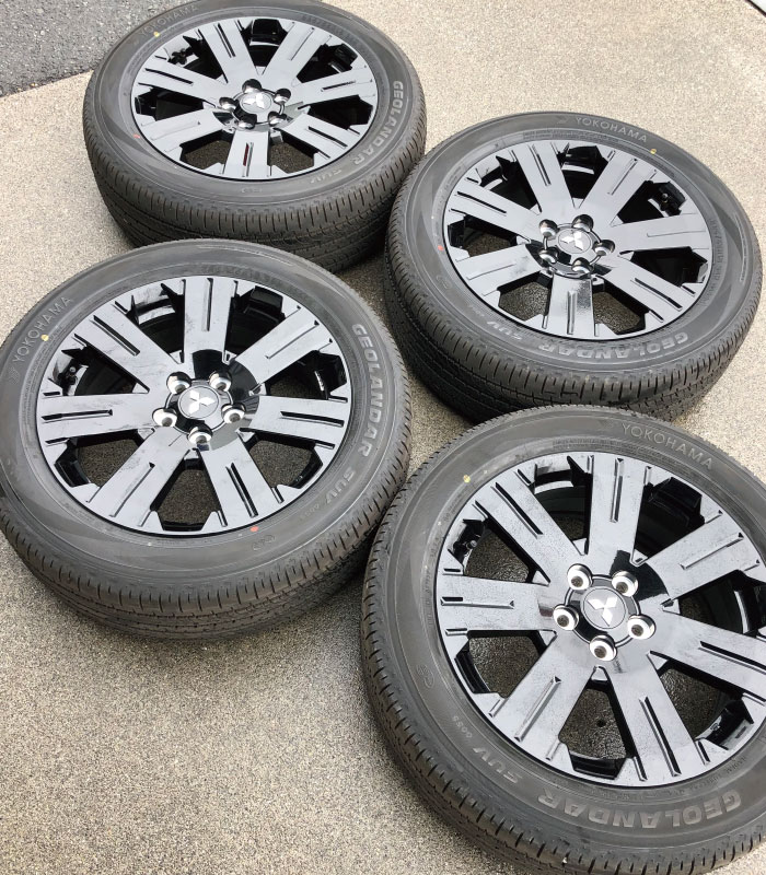 中古新車外しシャモニー純正18インチタイヤ＆アルミセットa813-d